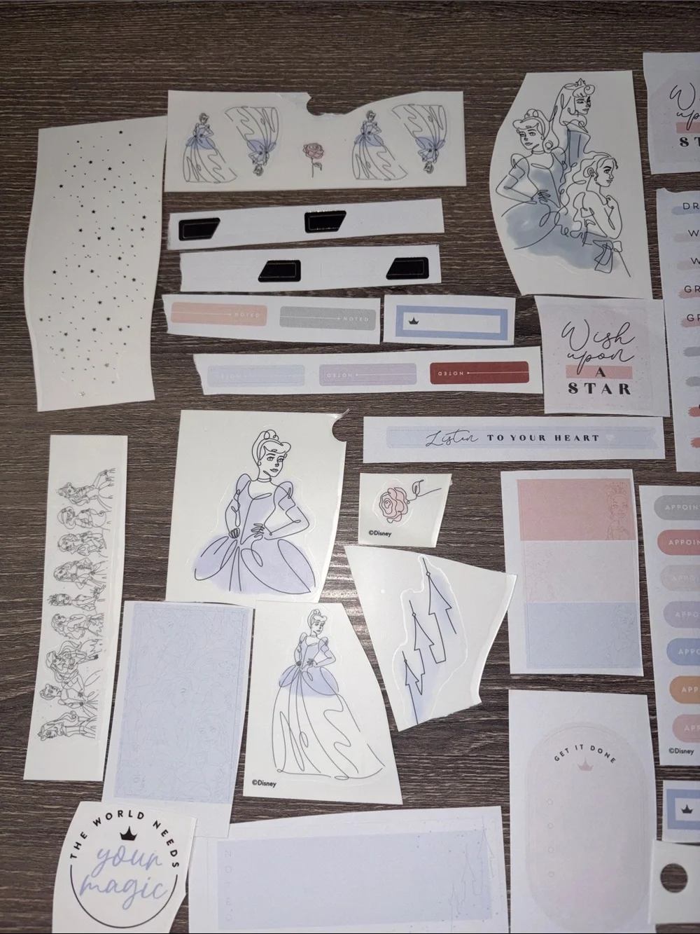 ❤️$3 The Happy Planner Disney Cinderella Not So Mystery Set